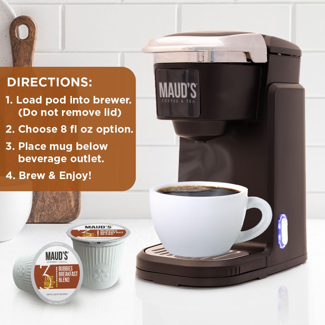Maud's Cherry Flavored Medium Roast Coffee Pods, 18ct