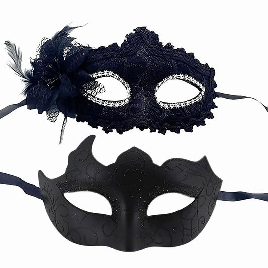 Masquerade Mask for Couples, Venetian Lace Masks for Women Men, Costume Mask for Party, Carnival