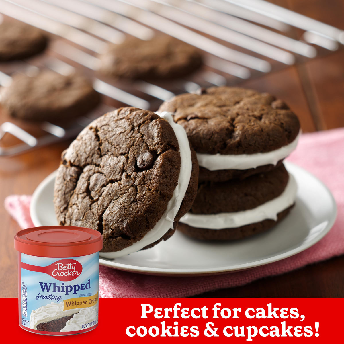 Betty Crocker Gluten Free Rich and Creamy Cherry Frosting, 16 oz, 8 Pack