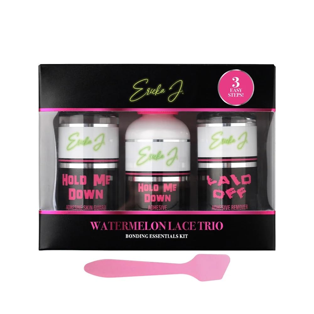 Ericka J. Lace Application System Trio Kit, Waterproof & Sweat Resistant