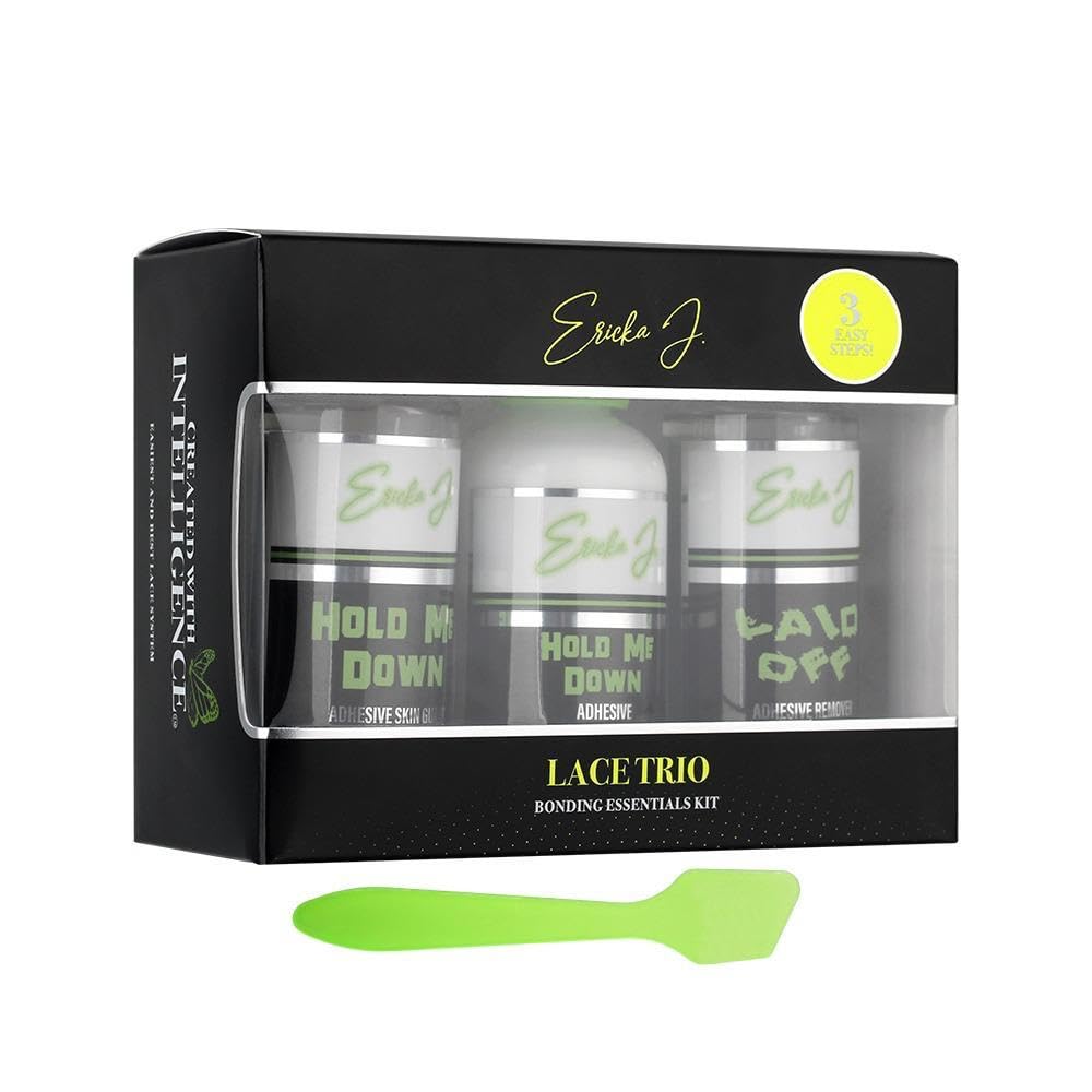 Ericka J. Lace Application System Trio Kit, Waterproof & Sweat Resistant