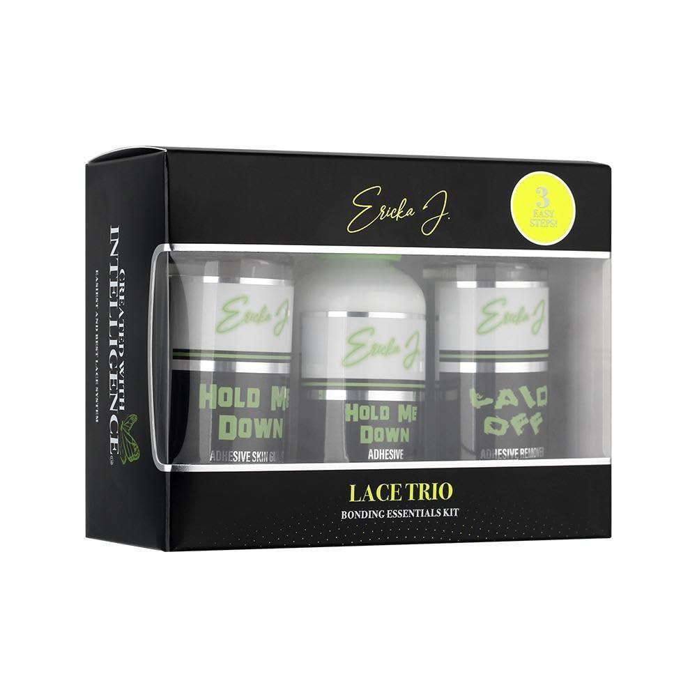 Ericka J. Lace Application System Trio Kit, Waterproof & Sweat Resistant
