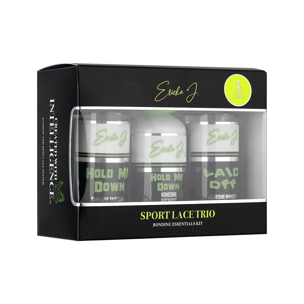 Ericka J. Lace Application System Trio Kit, Waterproof & Sweat Resistant