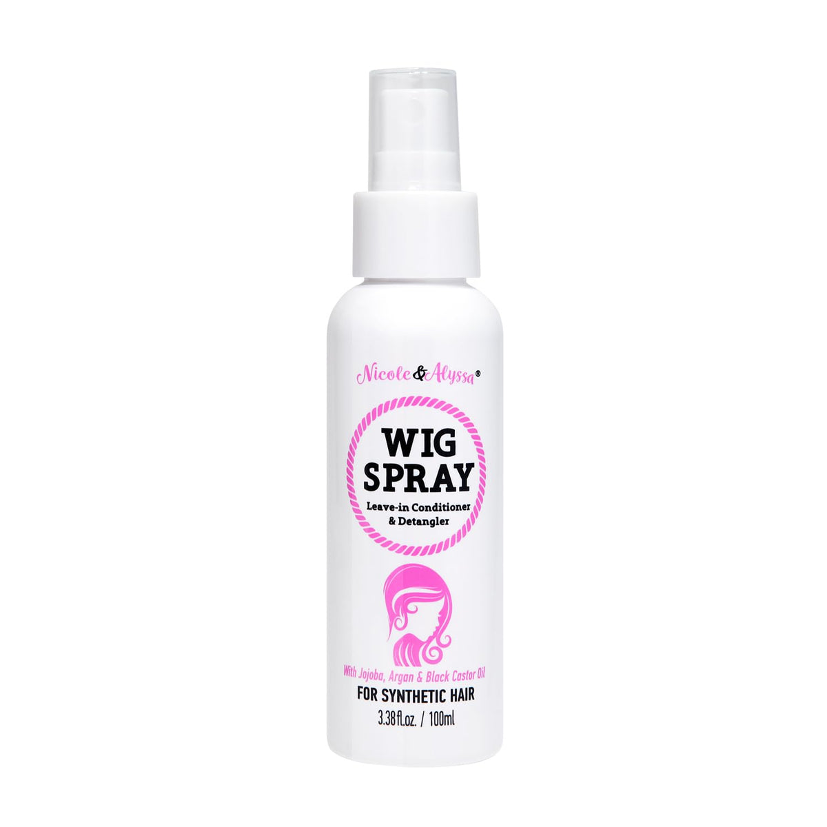 Nicole & Alyssa - Wig Spray For Synthetic Hair 8oz - Leave-in Conditioner, Detangler, Moisturizer
