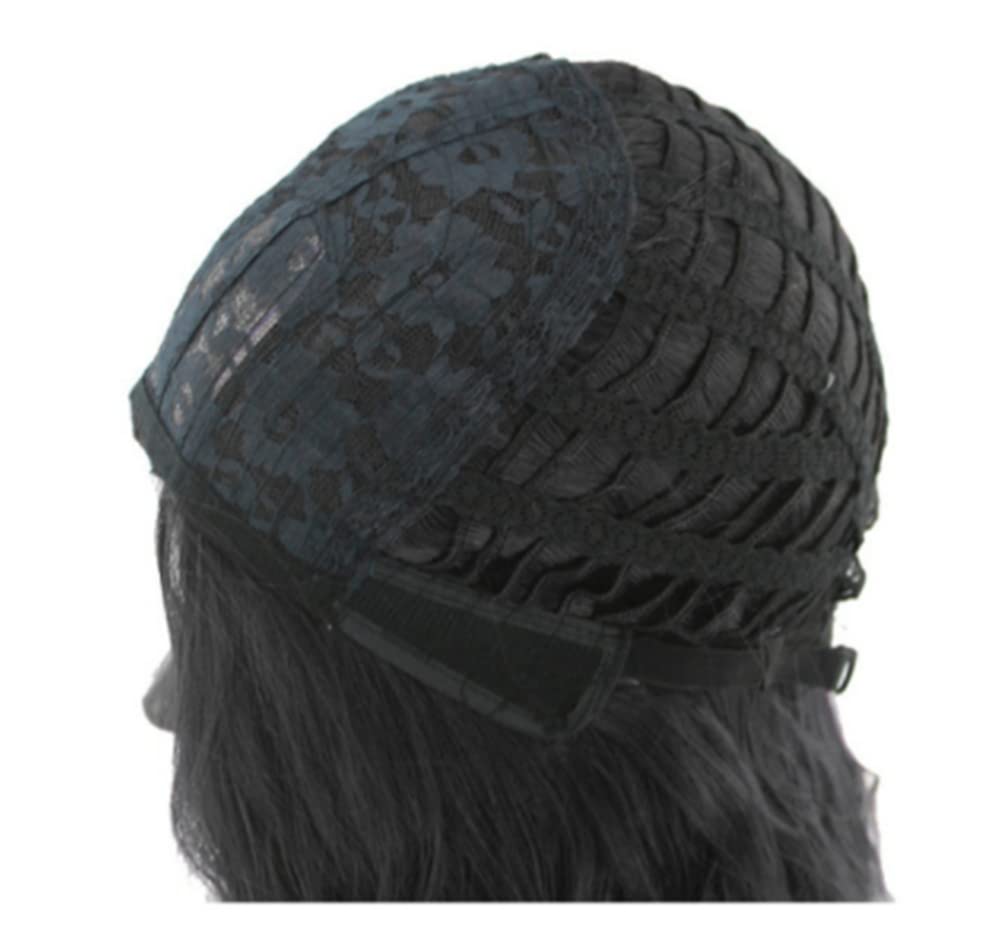 Unisex Short Black Curly Wig, Layered Multifunctional Cosplay Halloween Wig