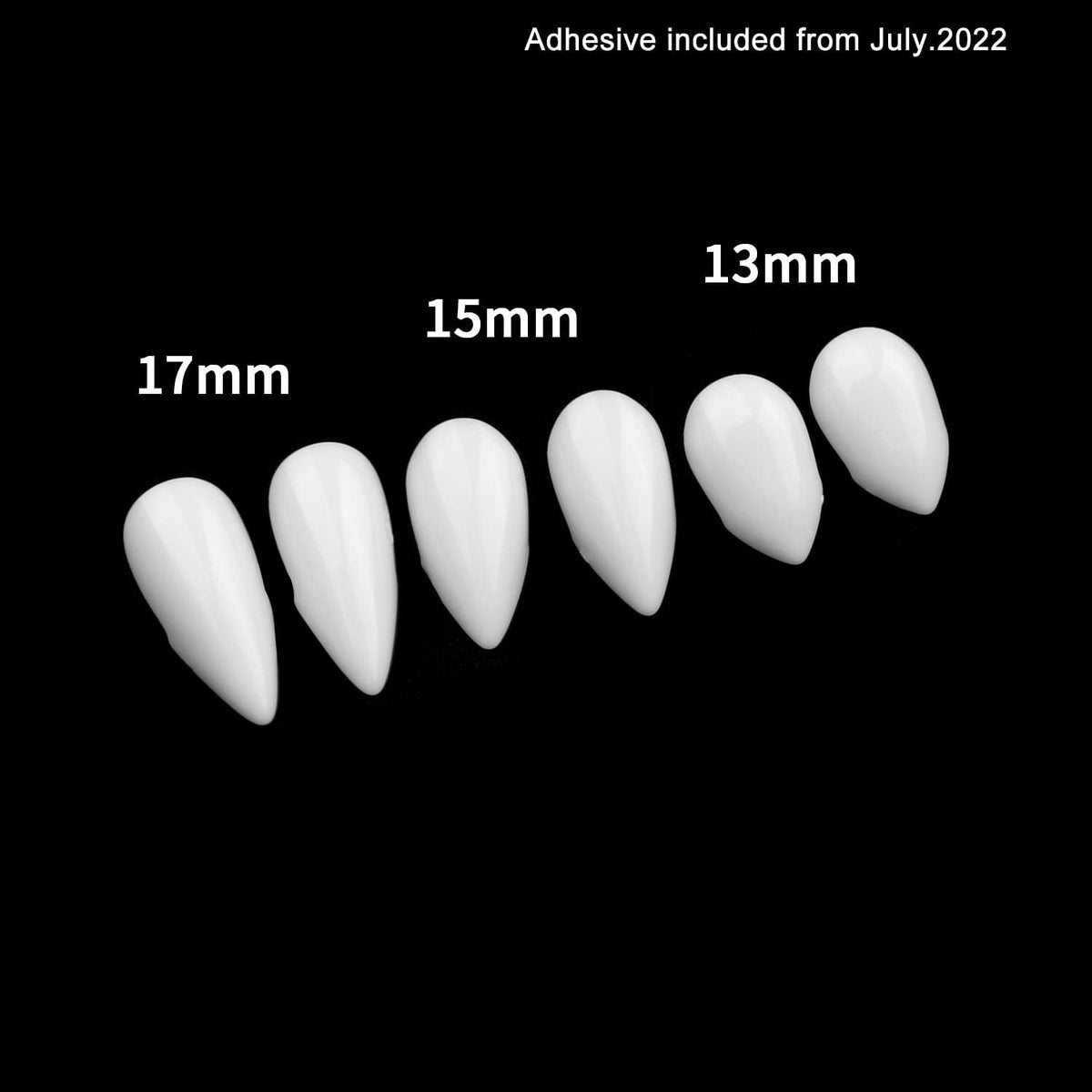 FINGOOO Halloween Vampire Teeth,3 Pairs Horror False Teeth for Halloween,Cosplay Dentures Party Favors