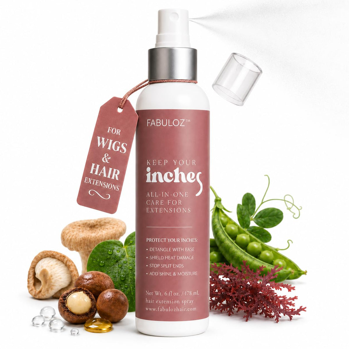 Hair Extension & Wig Leave-In Conditioner Spray, Keep Your Inches