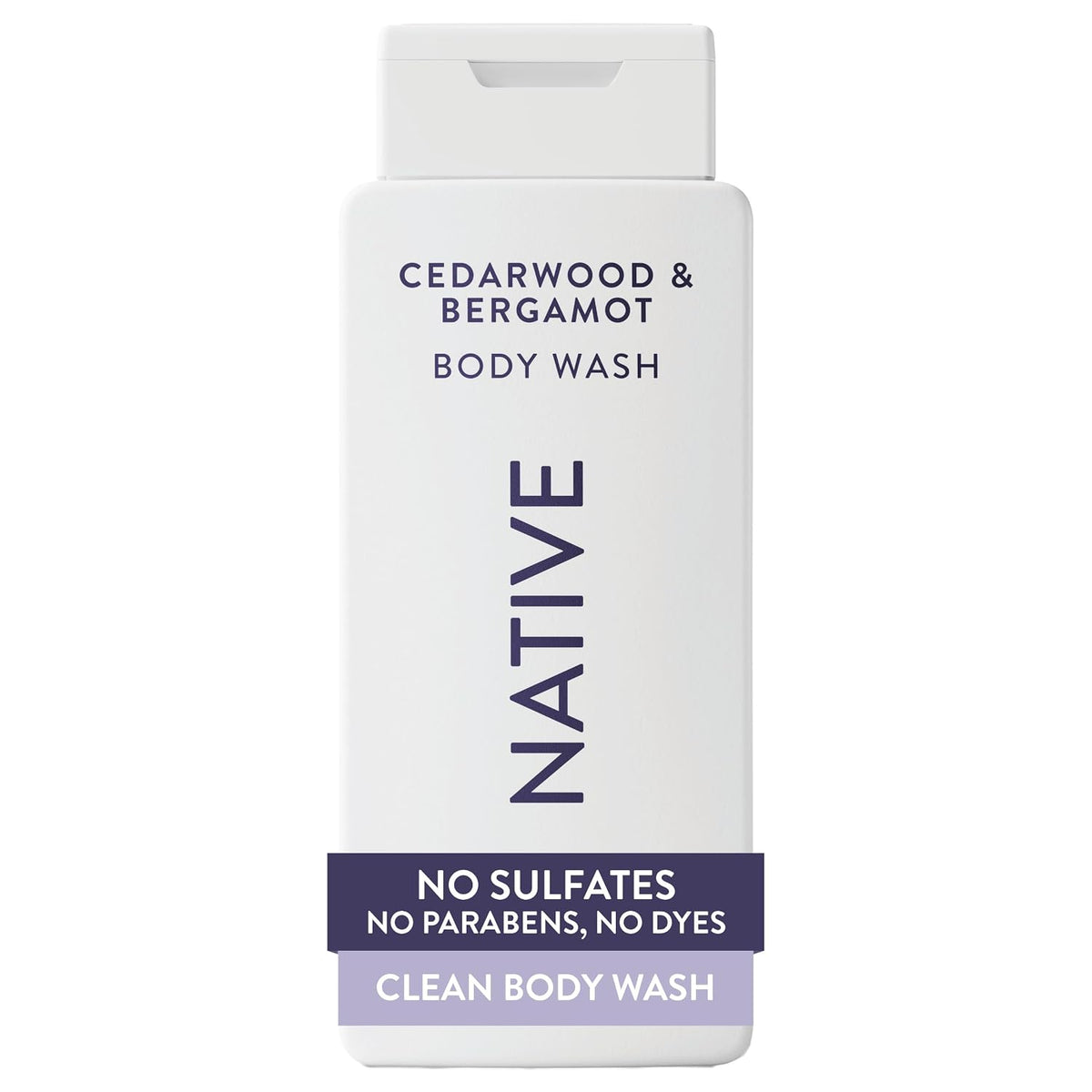 Native Clean Body Wash, Gentle & pH-balanced for Sensitive Skin, 24-Hr Freshness for Women & Men, Vegan & Cruelty-Free, Free of Sulfates & Parabens, Cherry & Vanilla Macaron, 18 fl oz