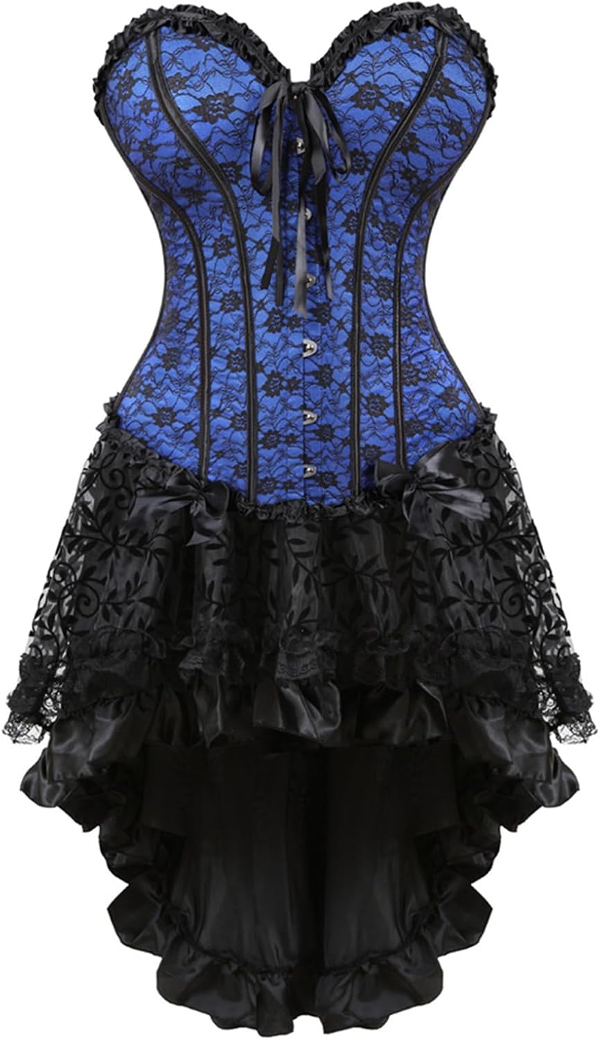 Zhitunemi Halloween Costumes Woman 2025: Corset Tops for Women Vampire Costume Women Dress - Medieval Corsets for Theme Party