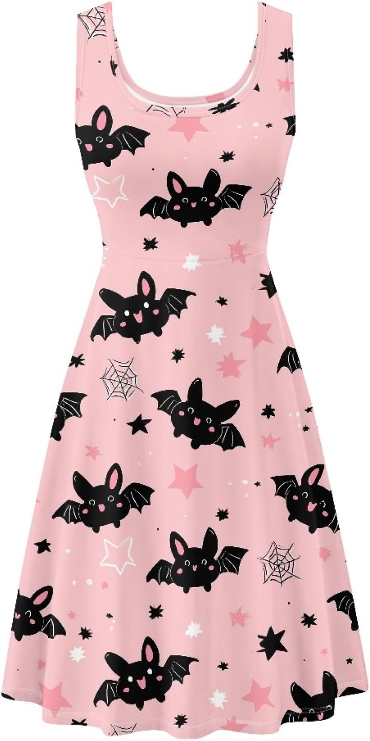 KiuLoam Women's Casual Sleeveless A-Line Dresses Tank Top Sundresses Dress with Pockets XS - 4XL