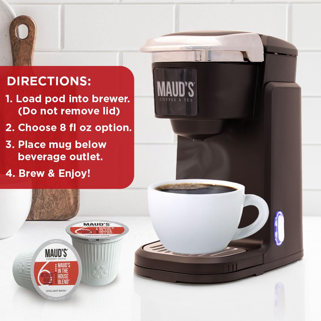 Maud's Cherry Flavored Medium Roast Coffee Pods, 18ct