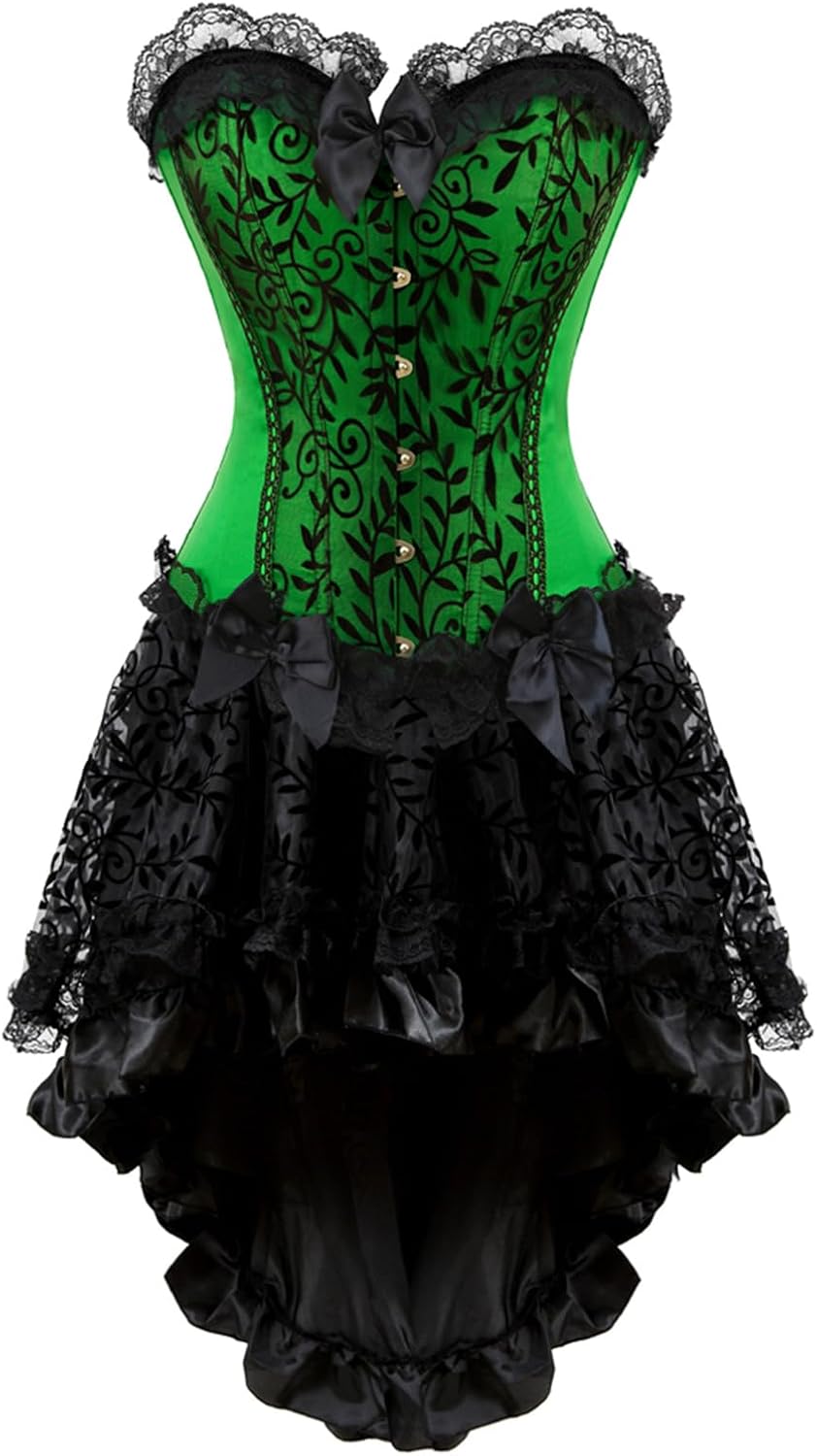 Zhitunemi Halloween Costumes Woman 2025: Corset Tops for Women Vampire Costume Women Dress - Medieval Corsets for Theme Party