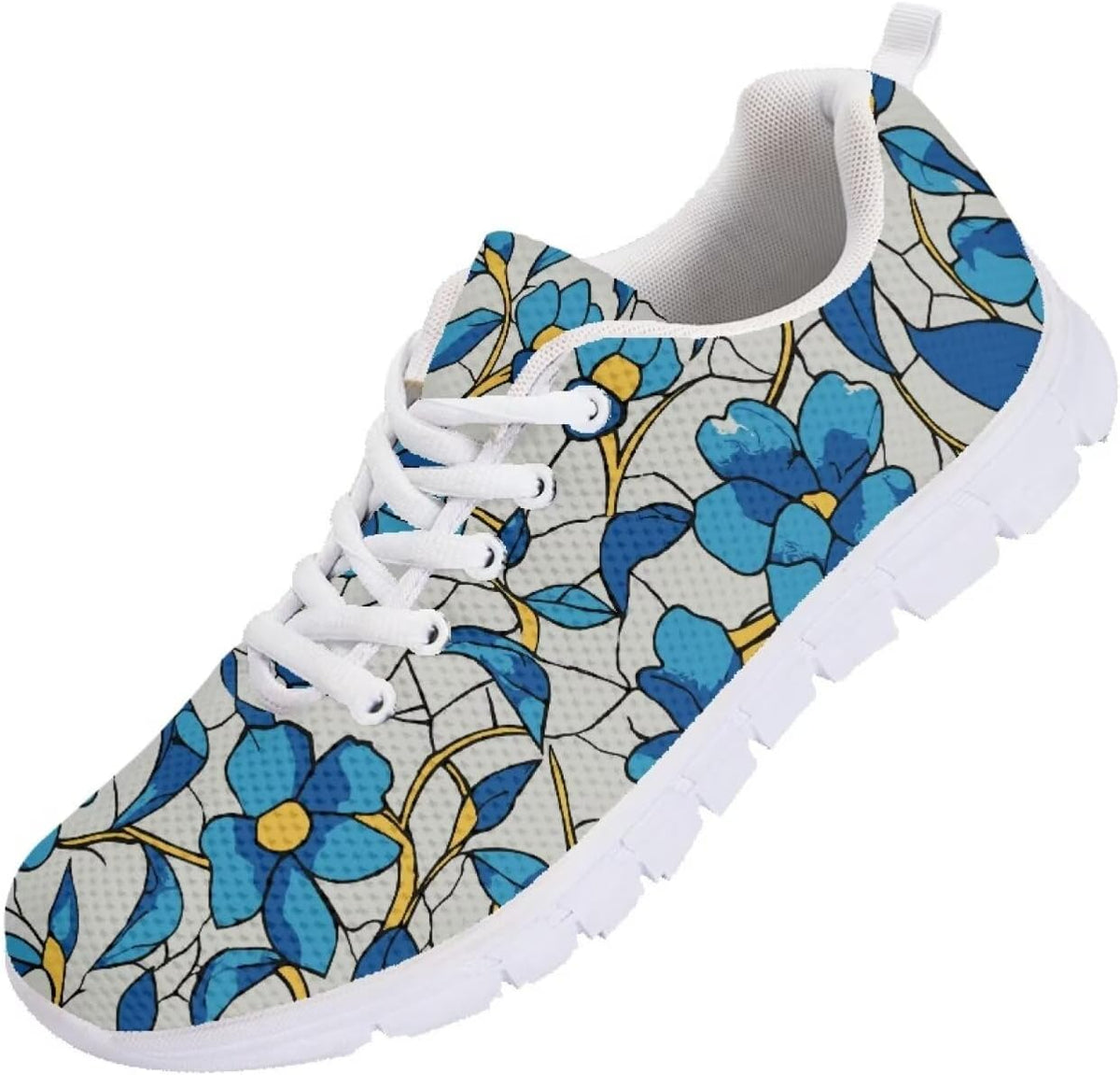 SYtrade Tennis Shoes Womens Lace-up Running Fashion Sneaker White Sole