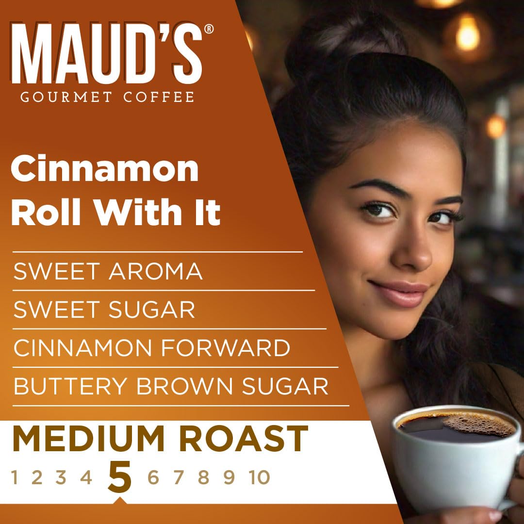 Maud's Cherry Flavored Medium Roast Coffee Pods, 18ct