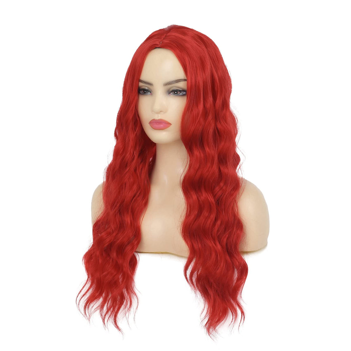 Long Curly Wavy Silver Grey to Purple Wig Side Part Natural Looking Synthetic Cosplay Wig for Women