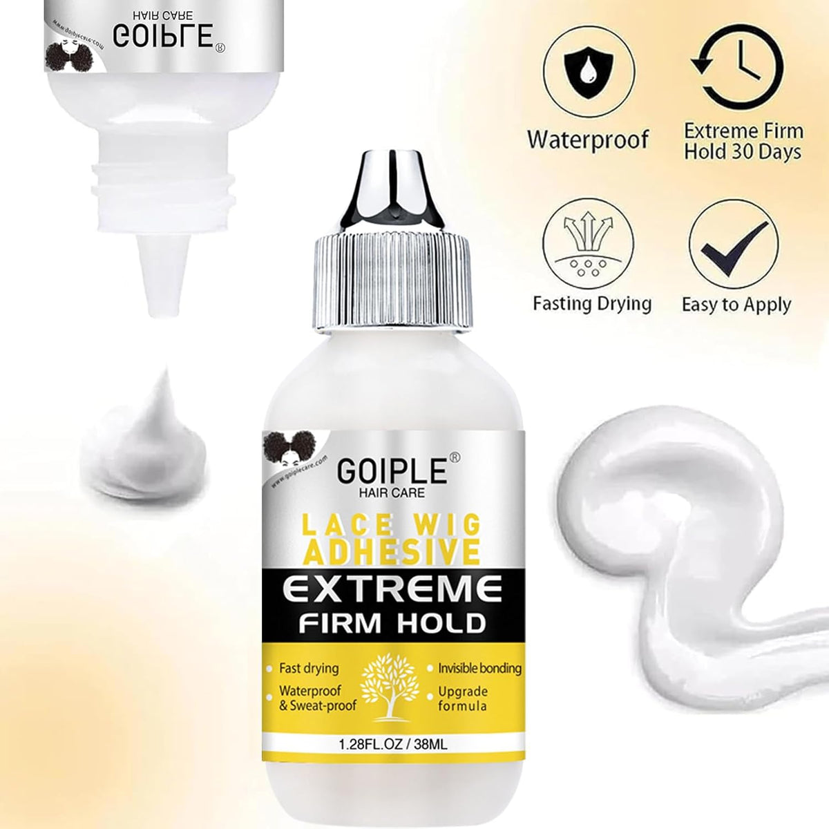 Lace Melting Spray for Glueless Wigs - Essentials Kit with Lace Front Wig Glue & Remover