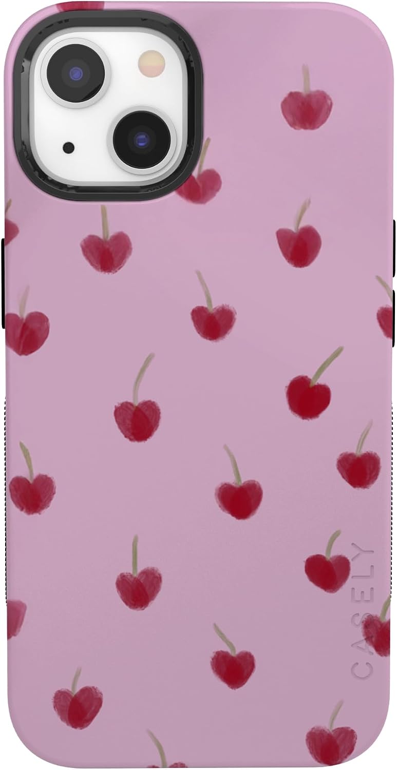 Casely iPhone 17 Air Case | Very Cherry | Painted Cherries | Bold Protective Design | MagSafe Compatible Design