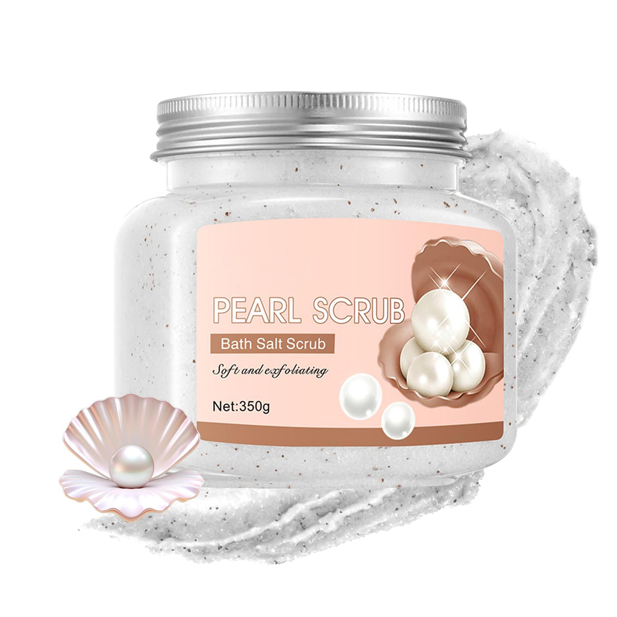 Cherry Body Exfoliator, Deep Cleaning Exfoliating Body Scrub, Moisturizing Nourishing Salt Rose Body Scrub, 350 g