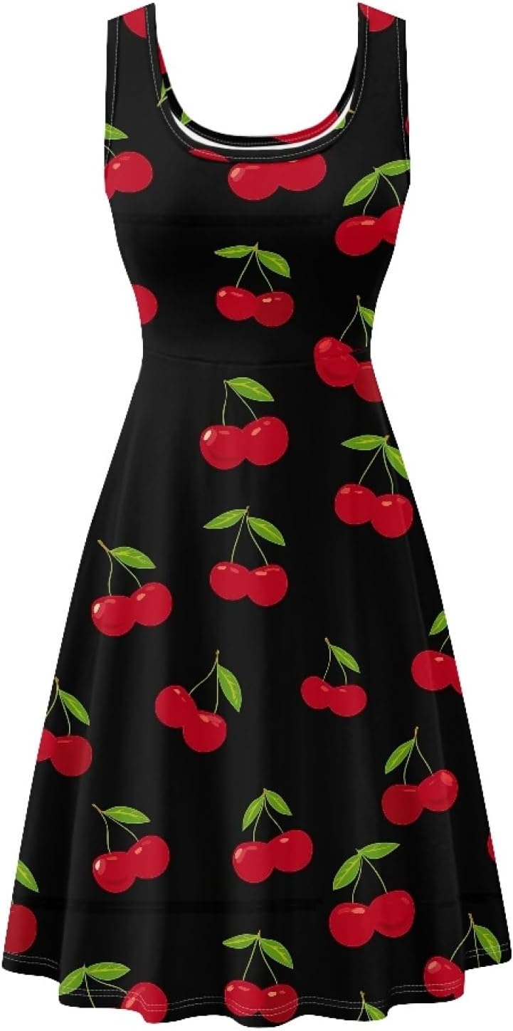 KiuLoam Women's Casual Sleeveless A-Line Dresses Tank Top Sundresses Dress with Pockets XS - 4XL