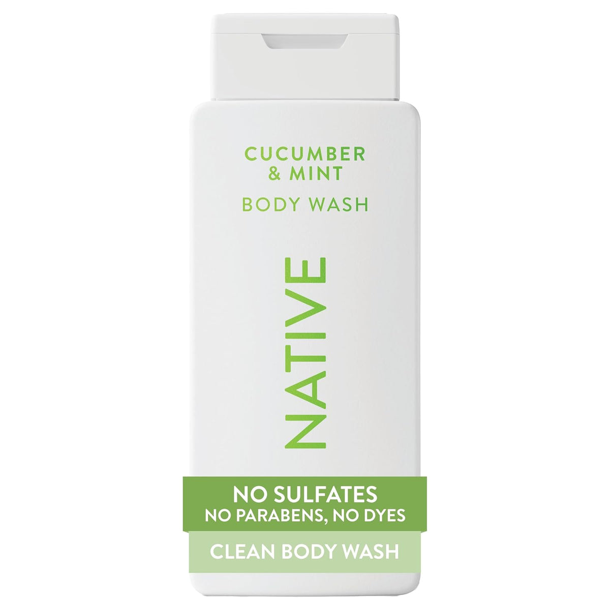 Native Clean Body Wash, Gentle & pH-balanced for Sensitive Skin, 24-Hr Freshness for Women & Men, Vegan & Cruelty-Free, Free of Sulfates & Parabens, Cherry & Vanilla Macaron, 18 fl oz