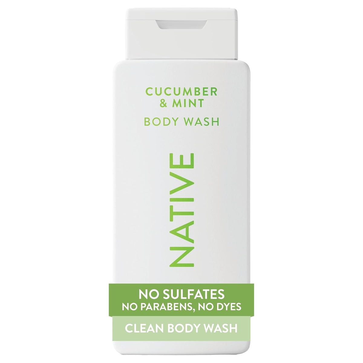 Native Clean Body Wash, Gentle & pH-balanced for Sensitive Skin, 24-Hr Freshness for Women & Men, Vegan & Cruelty-Free, Free of Sulfates & Parabens, Cherry & Vanilla Macaron, 18 fl oz