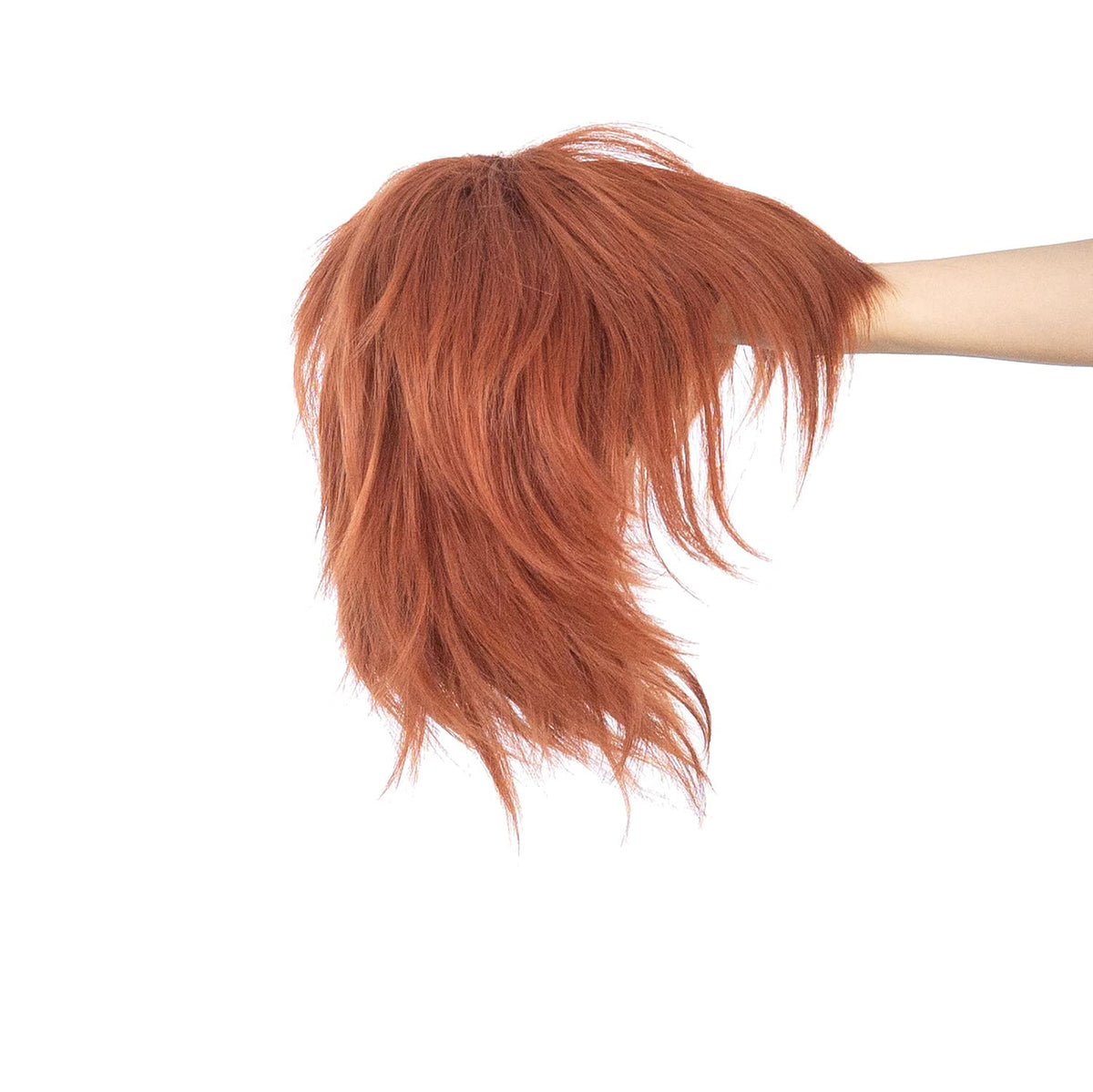 SWACC Unisex Fashion Spiky Layered Short Anime Cosplay Wig for Men and Women (1B-Off Black)