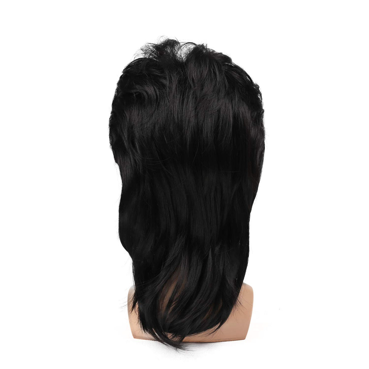 Kaneles Mullet Wigs for Men 80s Costumes Fancy Party Accessory Cosplay Halloween Wig (Light Brown)