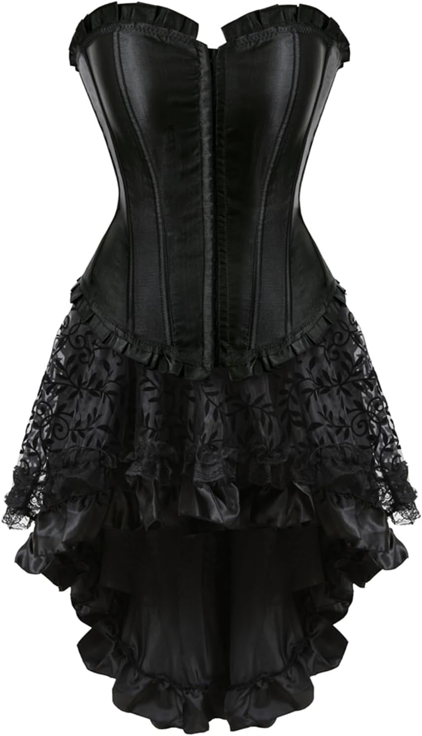 Zhitunemi Halloween Costumes Woman 2025: Corset Tops for Women Vampire Costume Women Dress - Medieval Corsets for Theme Party