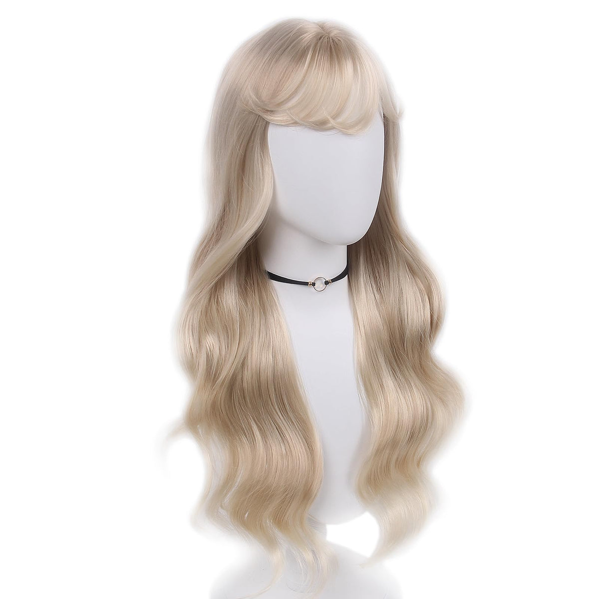 Long Pastel Wigs for Women Heat Resistant Hair Natural Wigs for Daily Cosplay Costume Party Carnival Purple-pink Gradient with Blue Highlights