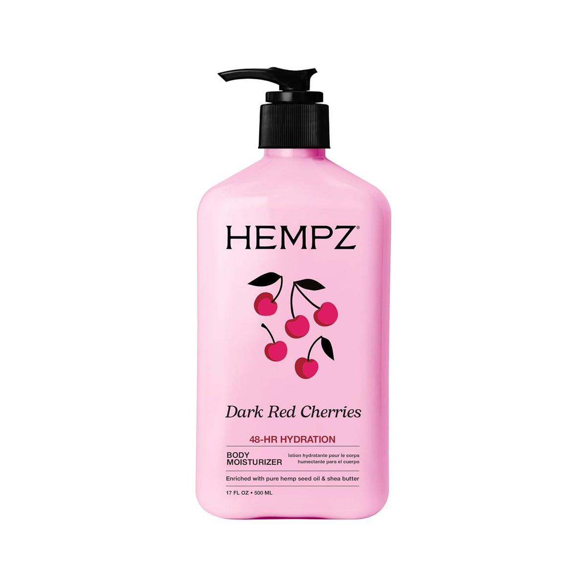 Hempz Dark Red Cherries Moisturizing Body Lotion - 17 Fl Oz
