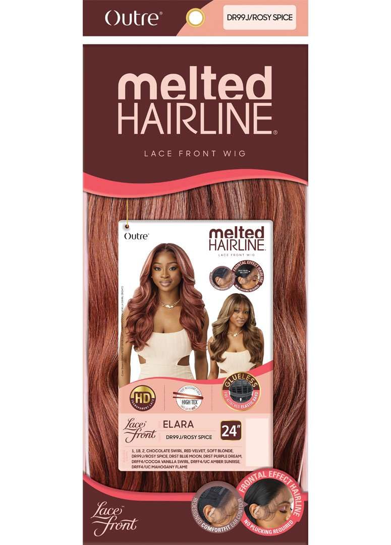 Outre Lace Front Wig - Melted Hairline - Elara (JET BLACK 1)