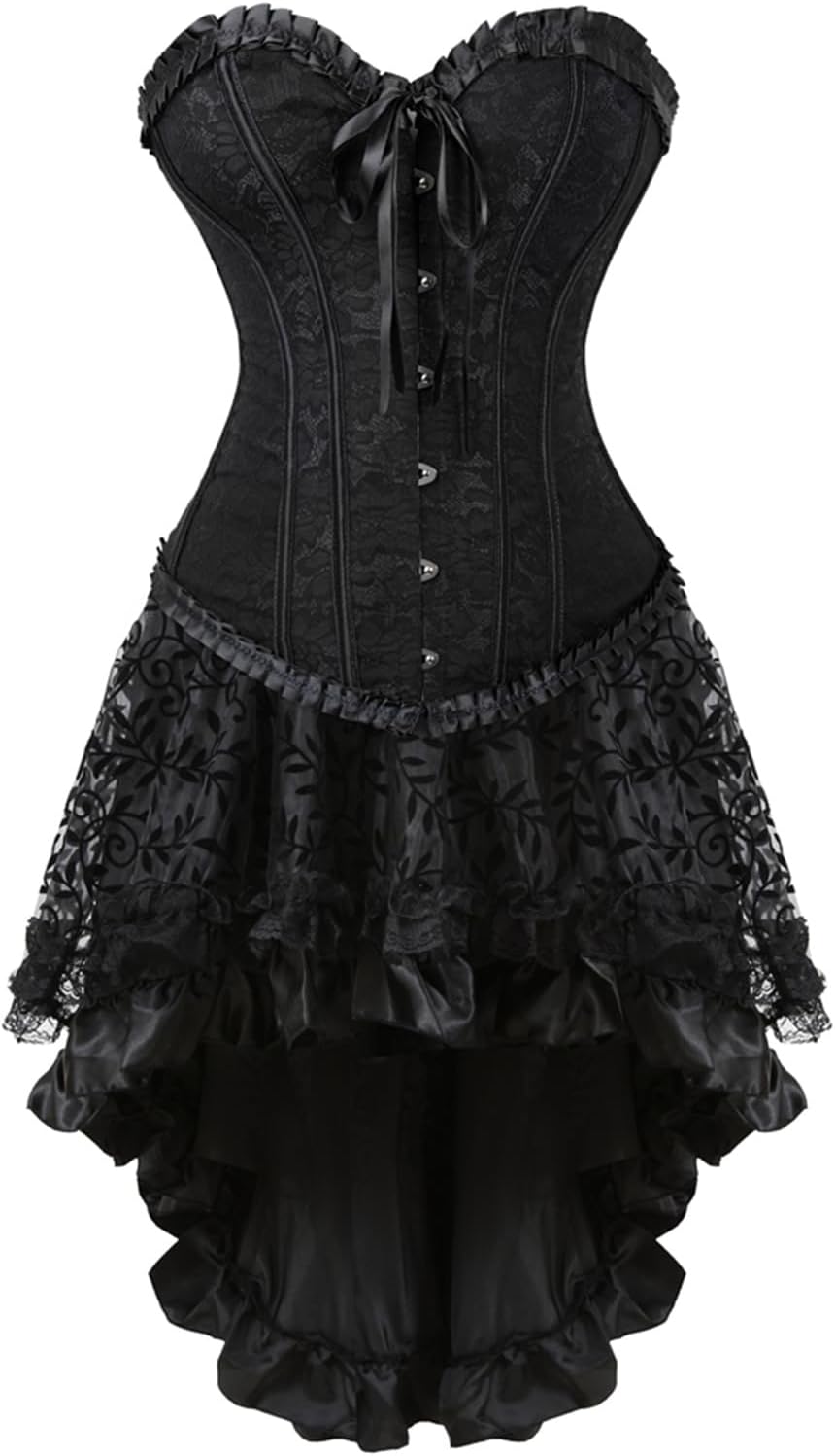 Zhitunemi Halloween Costumes Woman 2025: Corset Tops for Women Vampire Costume Women Dress - Medieval Corsets for Theme Party