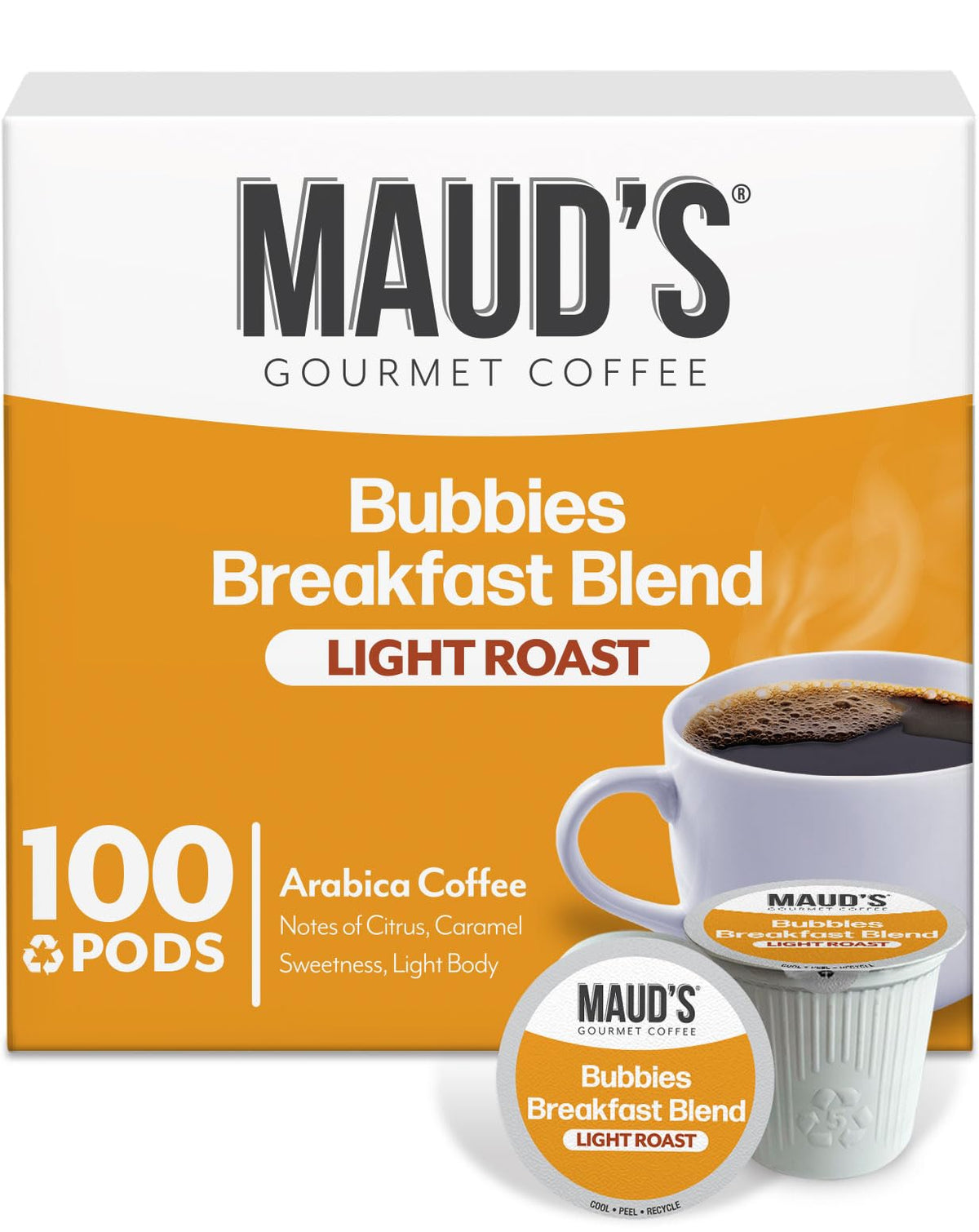 Maud's Cherry Flavored Medium Roast Coffee Pods, 18ct