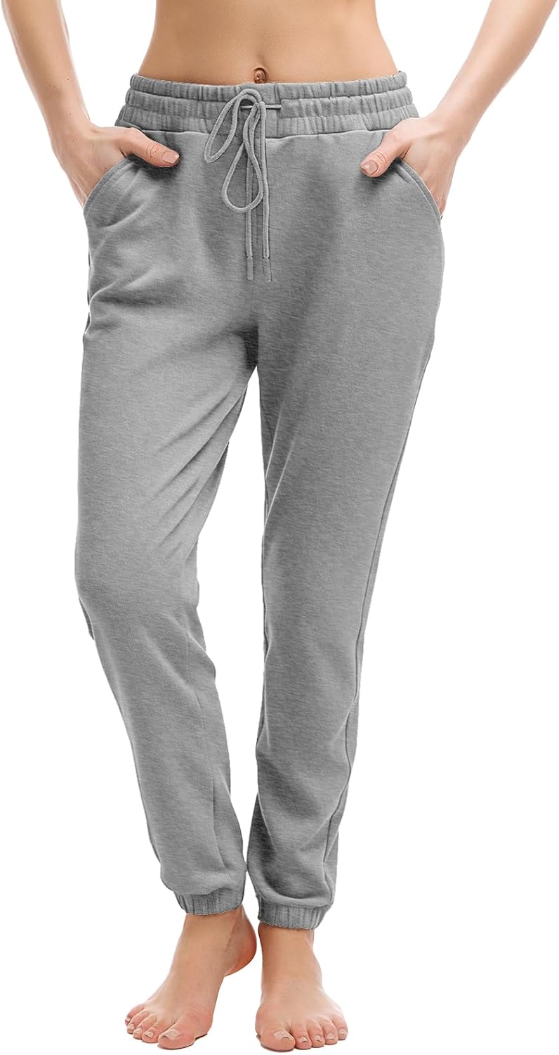 Walifrey Joggers with Pockets, Drawstring Sweatpants Women