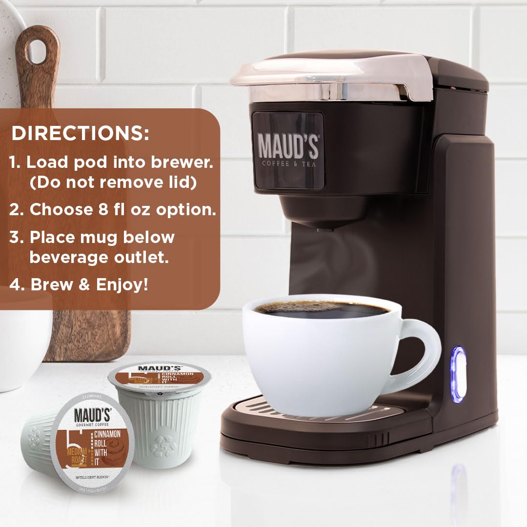Maud's Cherry Flavored Medium Roast Coffee Pods, 18ct