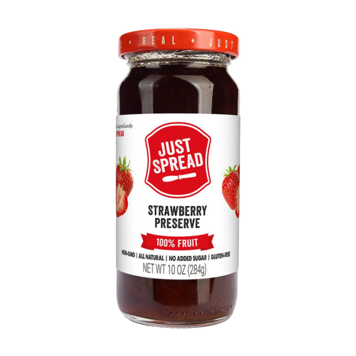 Just Spread 100% Fruit Preserve, Cherry, 10 oz Jar