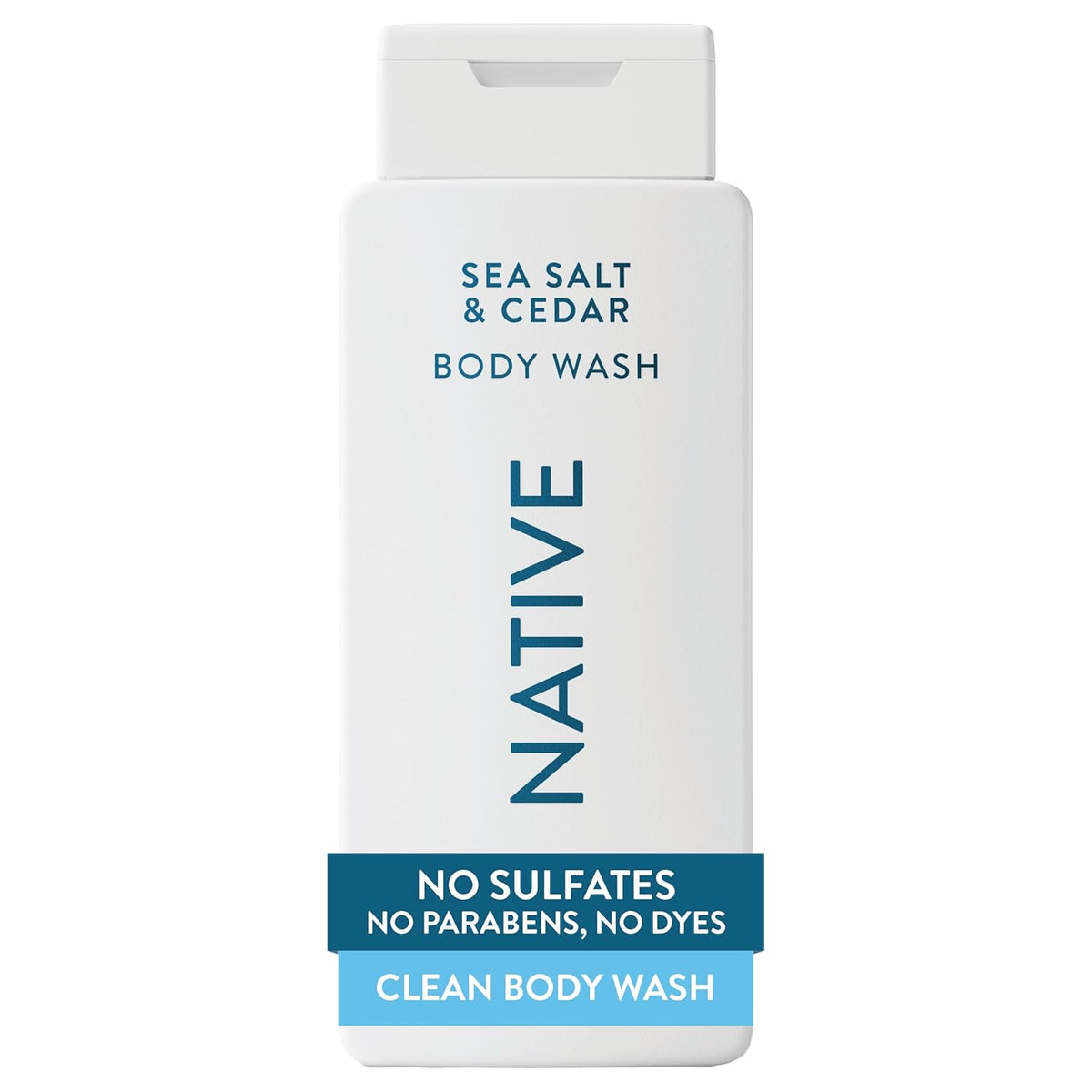 Native Clean Body Wash, Gentle & pH-balanced for Sensitive Skin, 24-Hr Freshness for Women & Men, Vegan & Cruelty-Free, Free of Sulfates & Parabens, Cherry & Vanilla Macaron, 18 fl oz