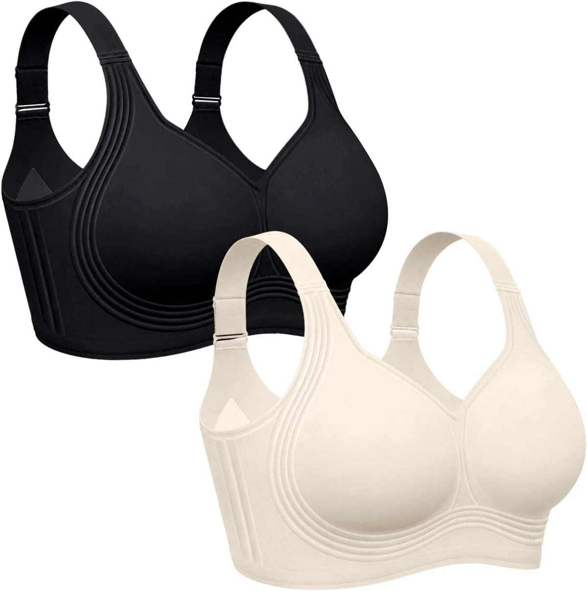 OEAK Womens Wireless Jelly Bras Plus Size Support Push Up Comfortable Bra