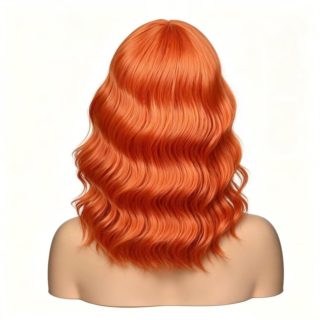 Sweetie Royal Blue Bob Wig Bangs – Wavy Synthetic Shoulder Length