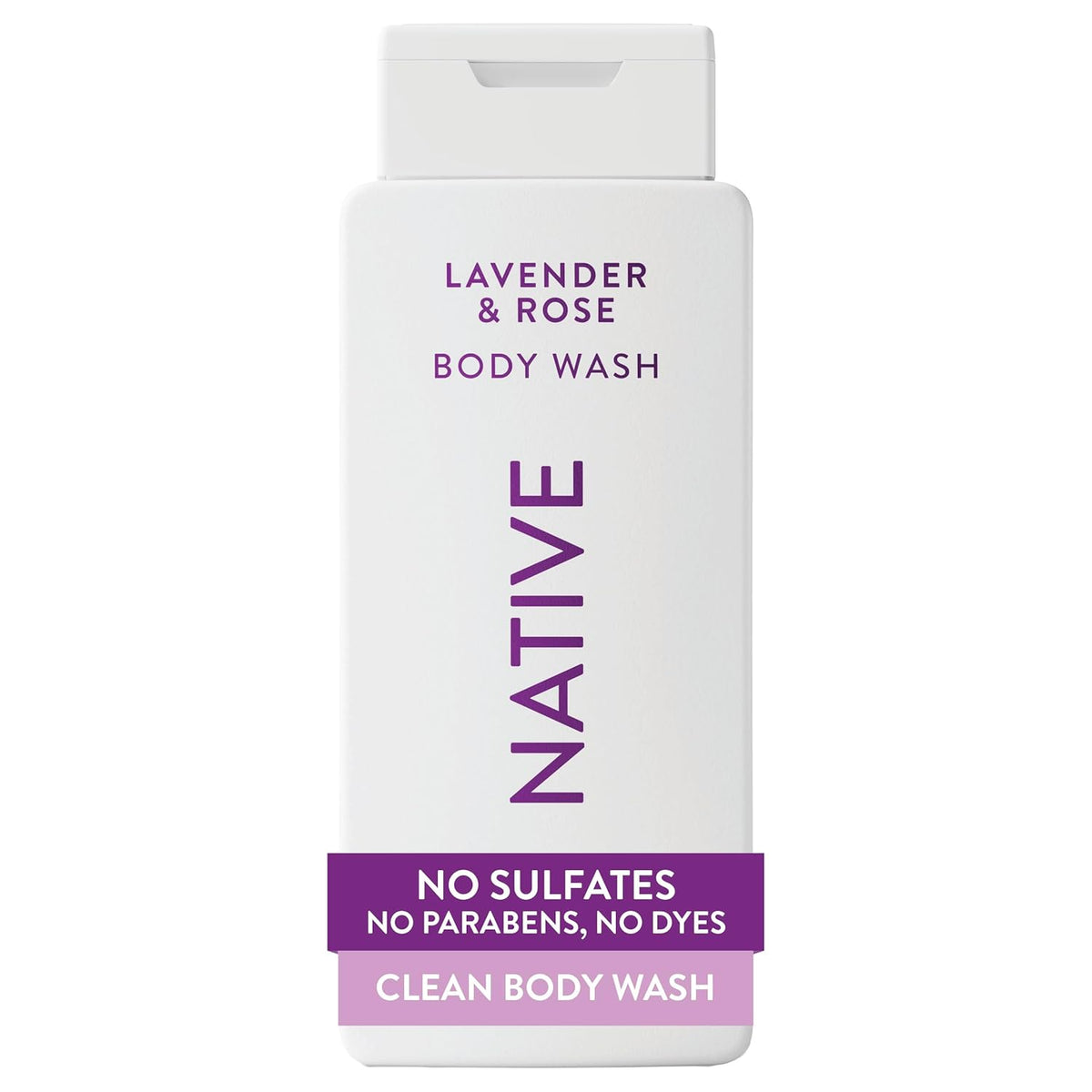 Native Clean Body Wash, Gentle & pH-balanced for Sensitive Skin, 24-Hr Freshness for Women & Men, Vegan & Cruelty-Free, Free of Sulfates & Parabens, Cherry & Vanilla Macaron, 18 fl oz