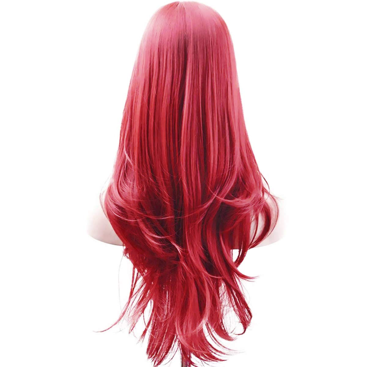 Akstore 28 inch Fashion Wigs Long Wavy Curly Hair Cosplay Wig & Wig Cap (Black)