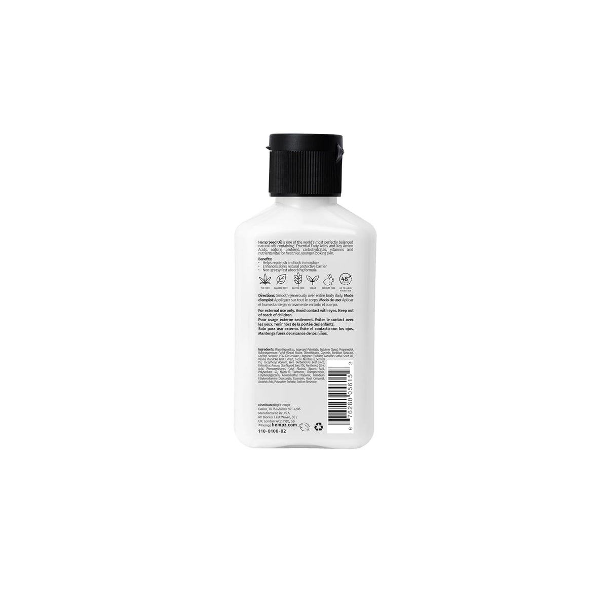 Hempz Dark Red Cherries Moisturizing Body Lotion - 17 Fl Oz