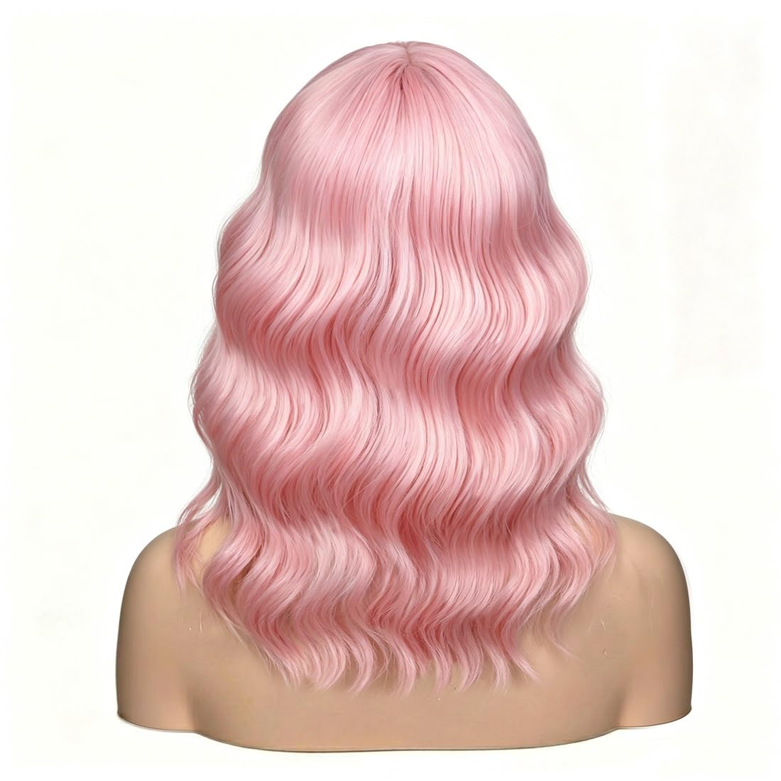 Sweetie Royal Blue Bob Wig Bangs – Wavy Synthetic Shoulder Length