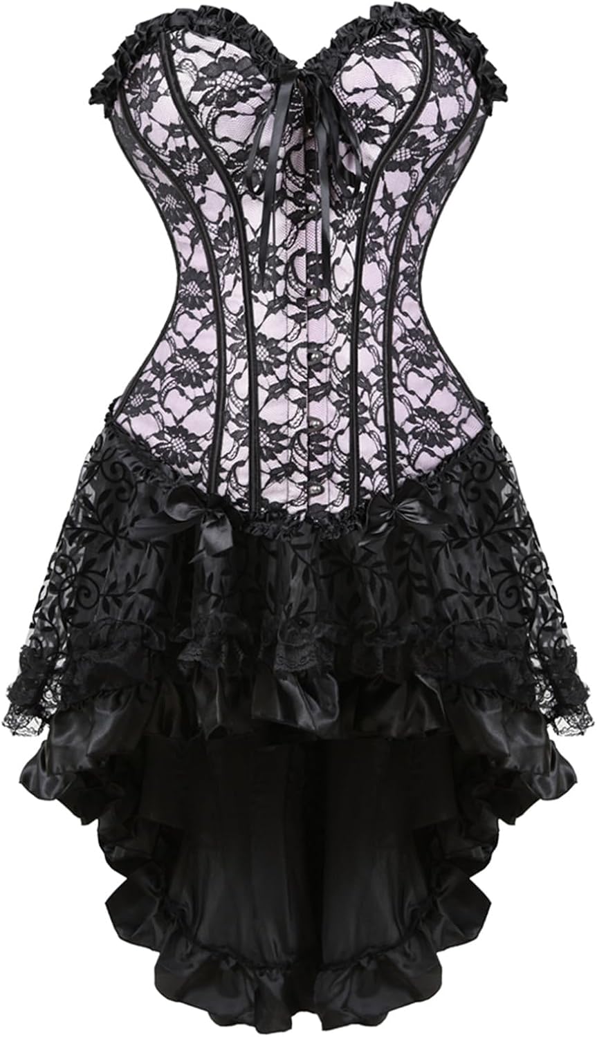 Zhitunemi Halloween Costumes Woman 2025: Corset Tops for Women Vampire Costume Women Dress - Medieval Corsets for Theme Party