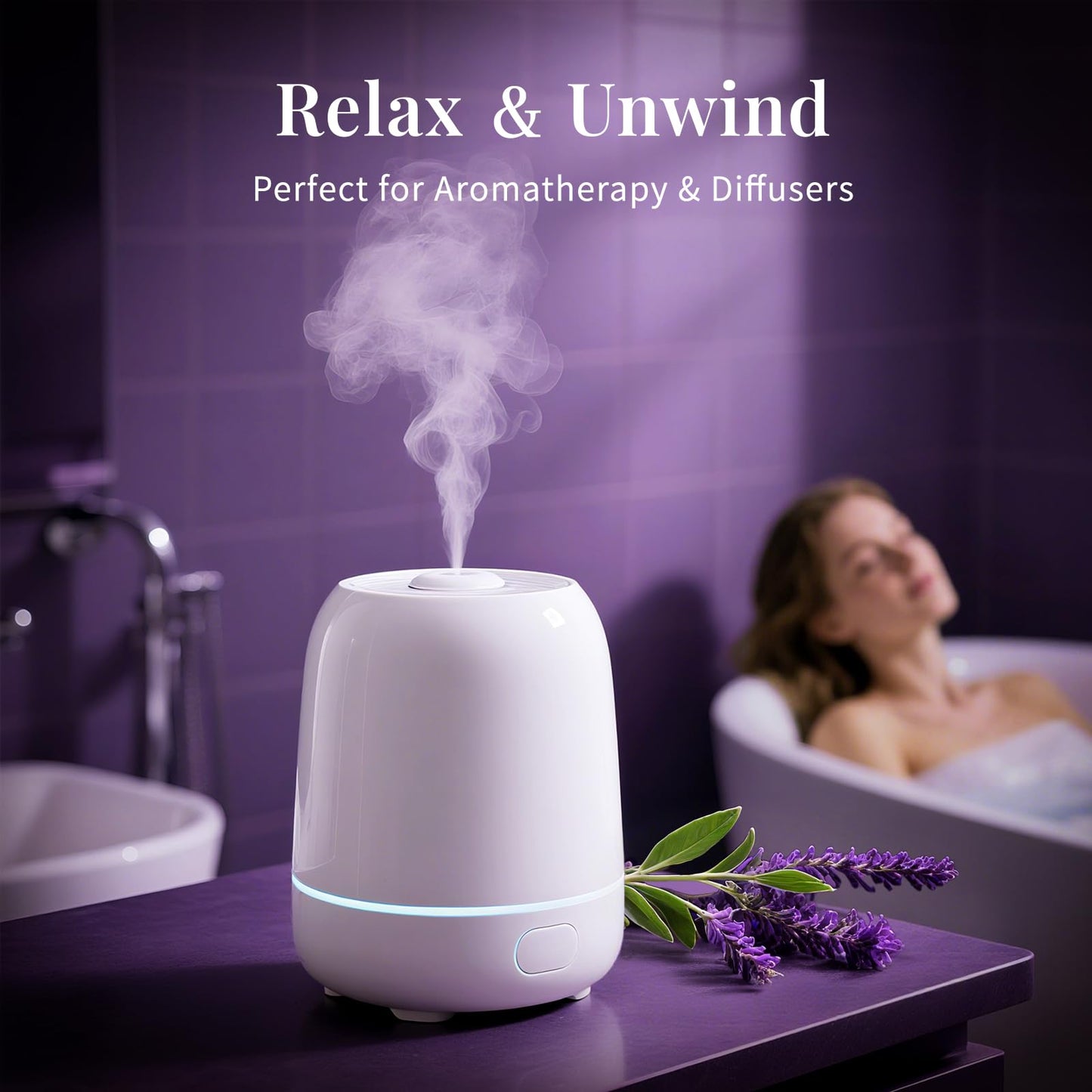 SU JUABA Lavender Essential Oil for Aromatherapy, Sleep & Relaxation | Calming Scent for Diffusion & Skin Care, Ideal for DIY Candles Soap & Fabric Softening - 118mL / 4 fl oz