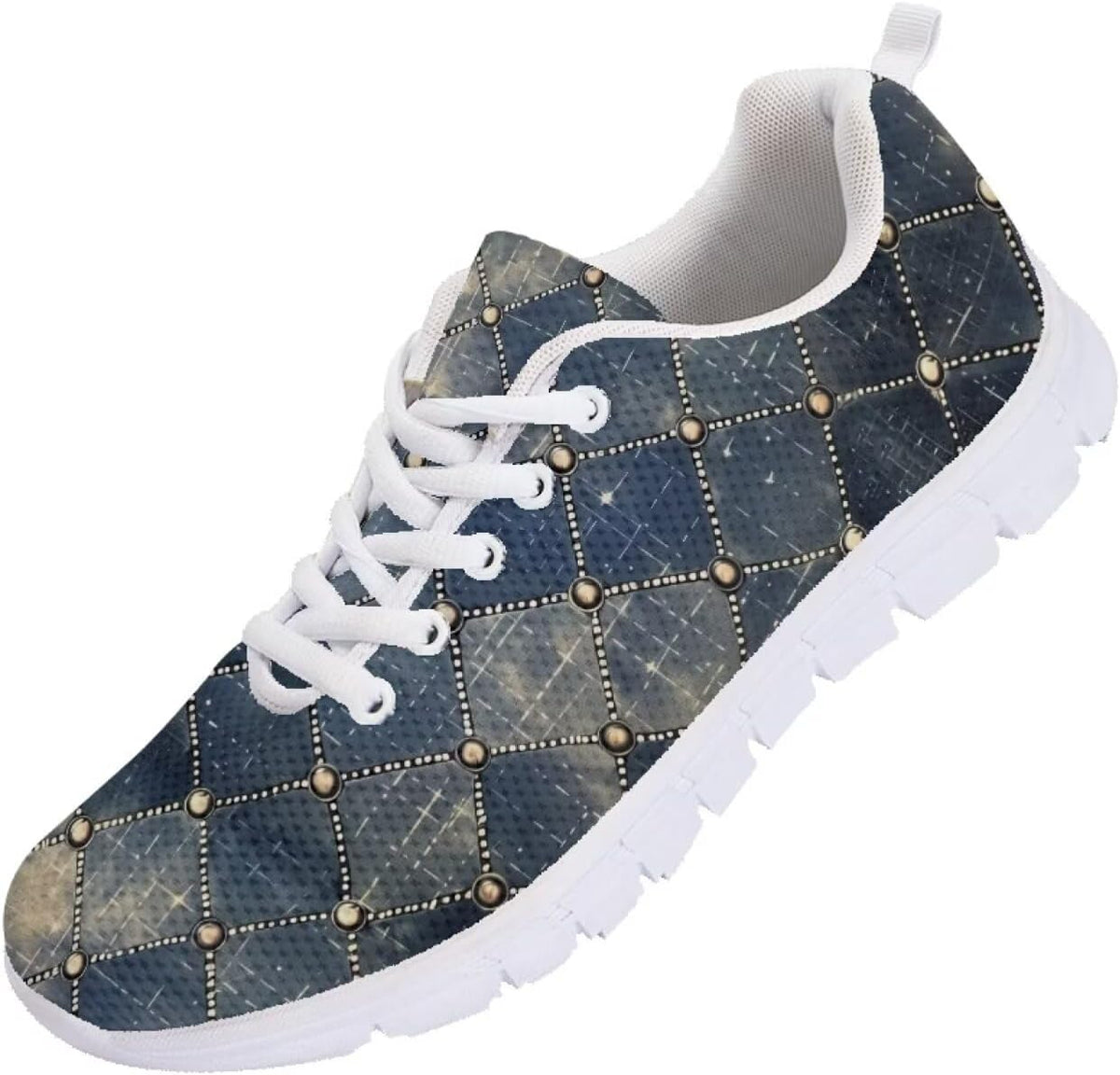 SYtrade Tennis Shoes Womens Lace-up Running Fashion Sneaker White Sole