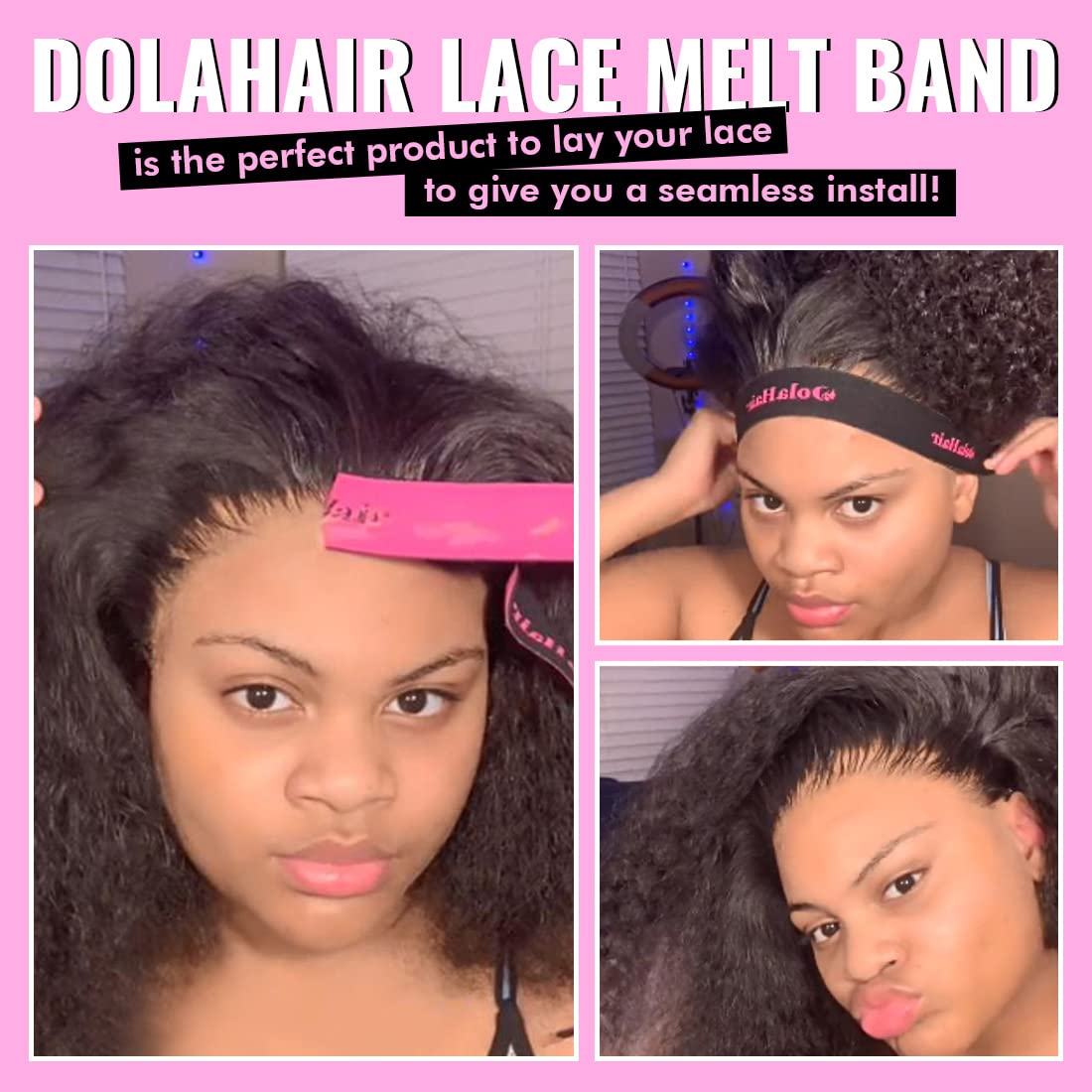 Dolahair Lace Glue Remover for Lace Wigs, Tape-in Extensions Remover, Double-Sided Extension Tape Remover