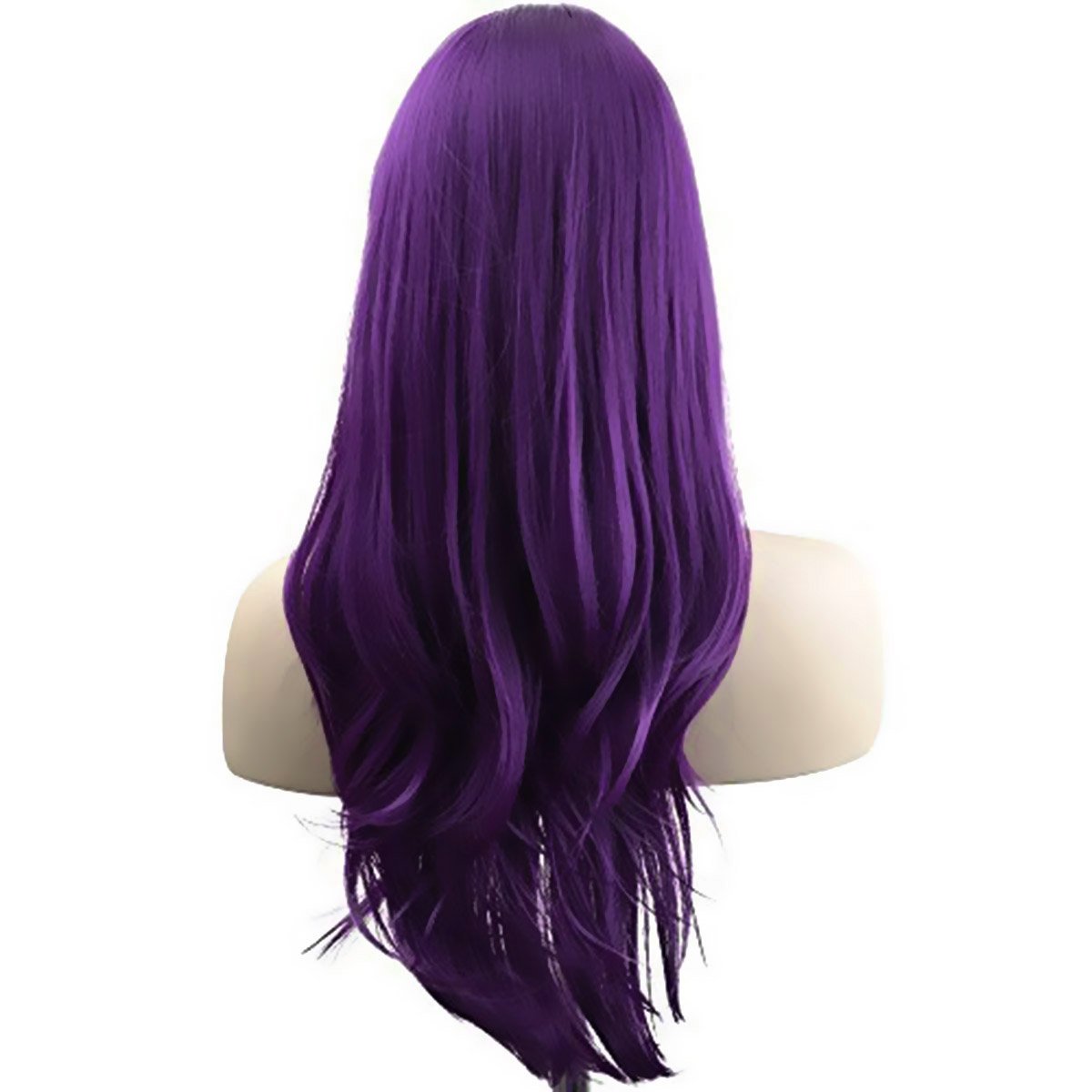 Akstore 28 inch Fashion Wigs Long Wavy Curly Hair Cosplay Wig & Wig Cap (Black)