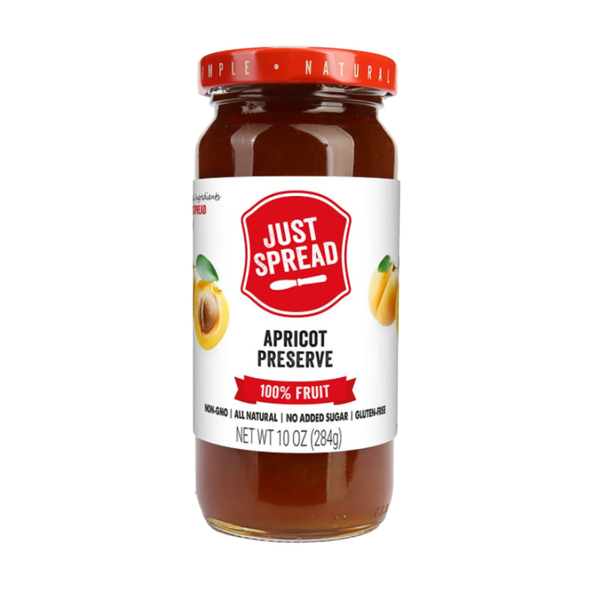 Just Spread 100% Fruit Preserve, Cherry, 10 oz Jar
