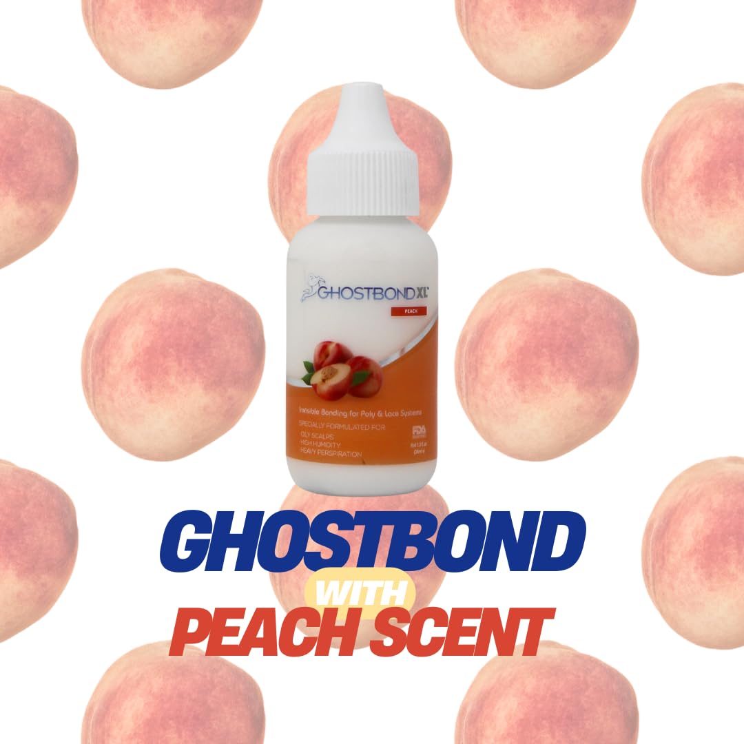 GHOSTBOND XL Hair Replacement Adhesive 1.3oz- Invisible Wig Bonding Glue: Water & Oil-Resistant, Non-Toxic, Light Hold for Secure and Natural-Looking Poly and Lace Hairpiece, Wigs & Toupee Systems
